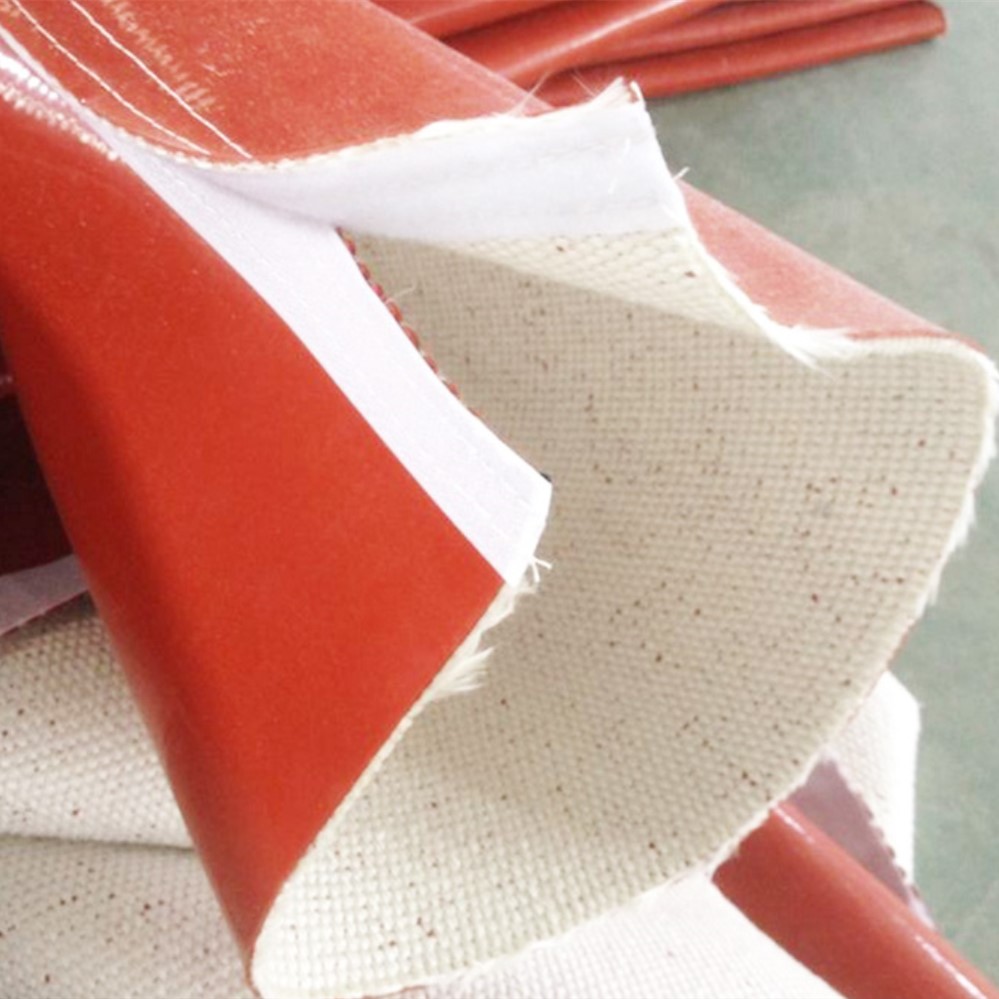 silicone fiberglass fabric fire resistant sleeve