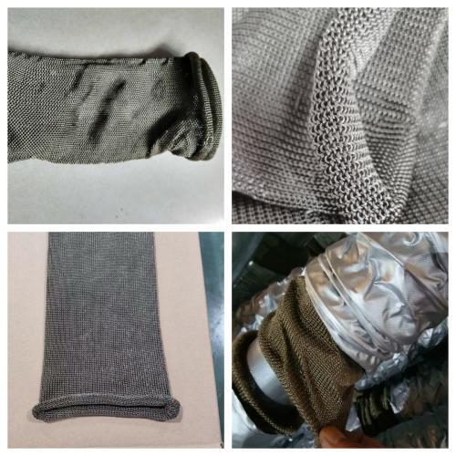 Manga de escapamento tricotada em fibra de basalto resistente ao calor