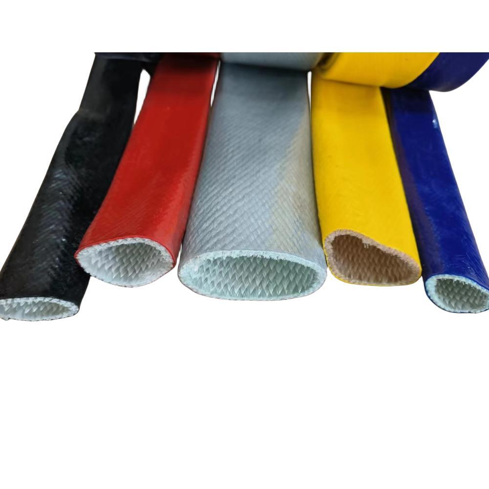 Mangueira de proteção térmica de fibra de vidro revestida de silicone