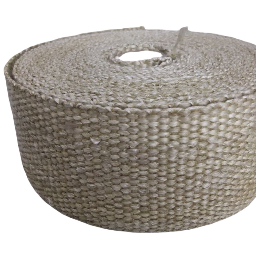 Fita de fibra de vidro revestida com vermiculita – Solução para isolamento em altas temperaturas e proteção contra incêndio