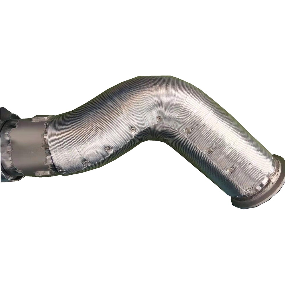 tubo de escape de folha de alumínio manga de proteção térmica com manga de escape de basalto